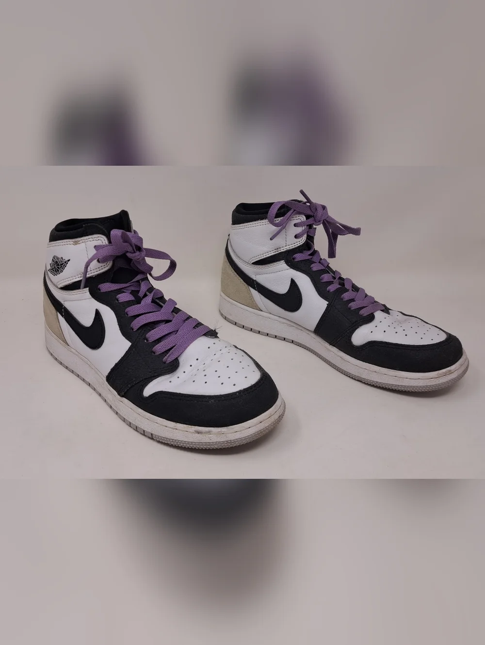 Nike Air Jordan 1 Retro High OG GS Stage Haze SIZE 7Y (Womens 8.5 US) 575441 108 - Picture 3 of 14